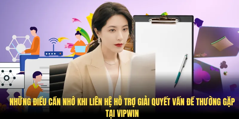 Những điều cần nhớ khi liên hệ hỗ trợ giải quyết vấn đề thường gặp tại VIPWin