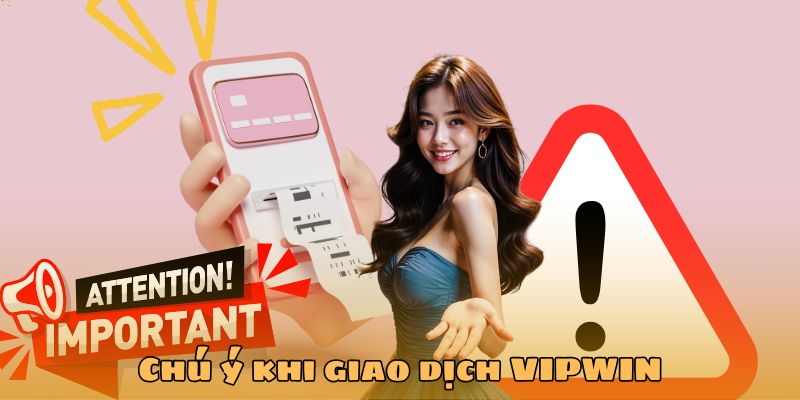 Chú ý khi giao dịch VIPWIN