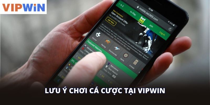 lưu ý chơi cá cược tại vipwin